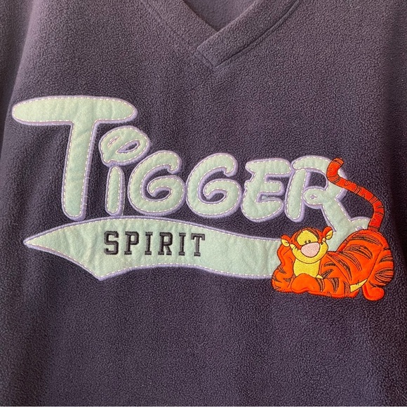 Disney Tigger Spirit Graphic Navy Fleece Large - Picture 2 of 4